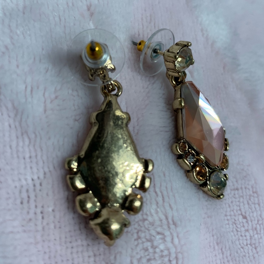 🎉HP x4🎉Pink Crystal Chandelier Drop Earrings - Picture 5 of 7